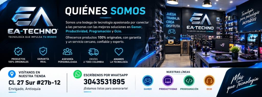 Equipo EA-TECHNO en la tienda de Envigado