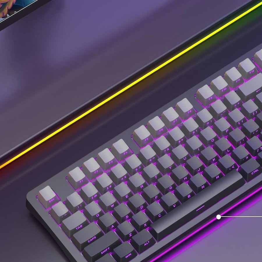 Barra RGB frontal del AULA S98 Pro con iluminación de 16,8 millones de colores