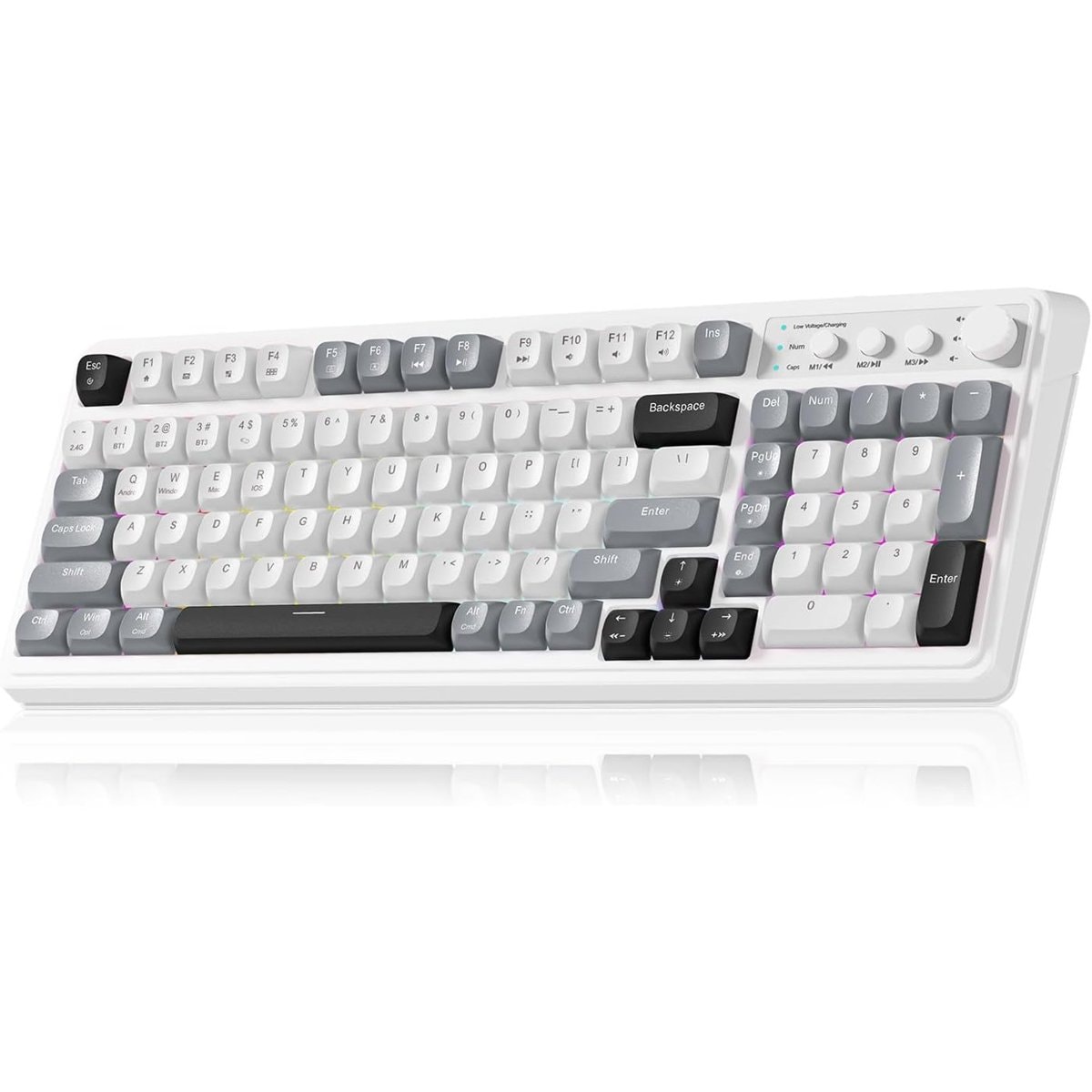 Teclado AULA S99 Inalámbrico Gris