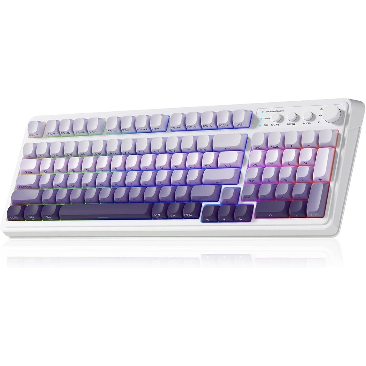 Teclado AULA S99 Inalámbrico Lavanda