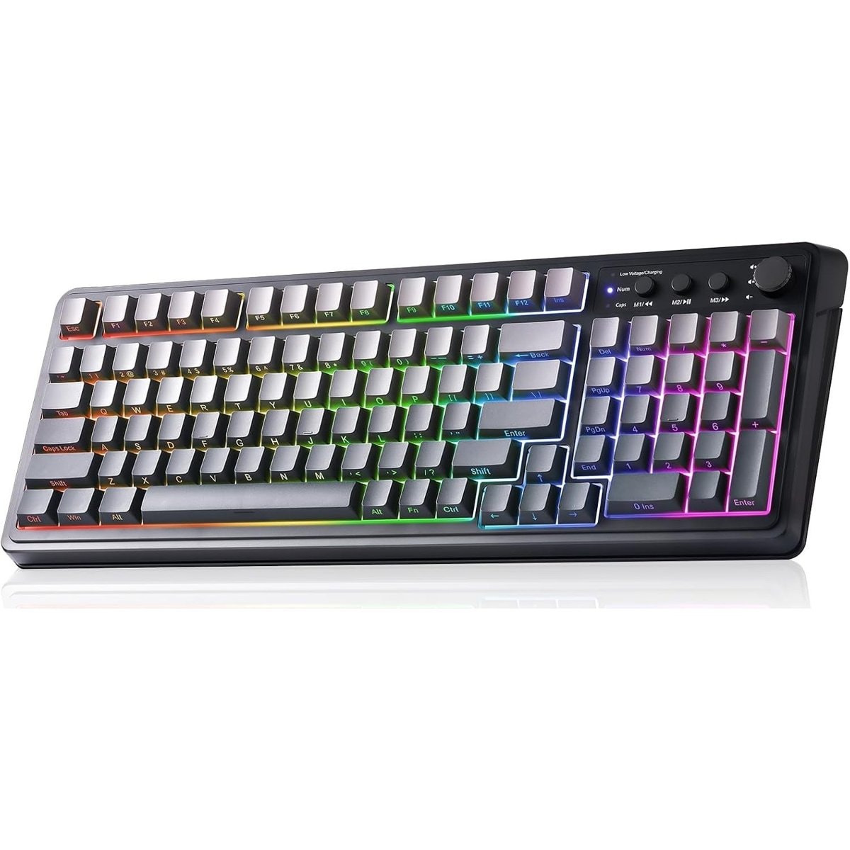 Teclado AULA S99 Inalámbrico Negro RGB