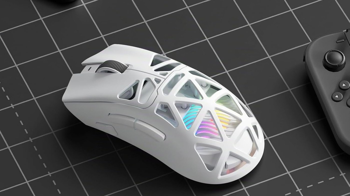 Mouse Gamer AULA SC620 Inalámbrico Blanco vista 3