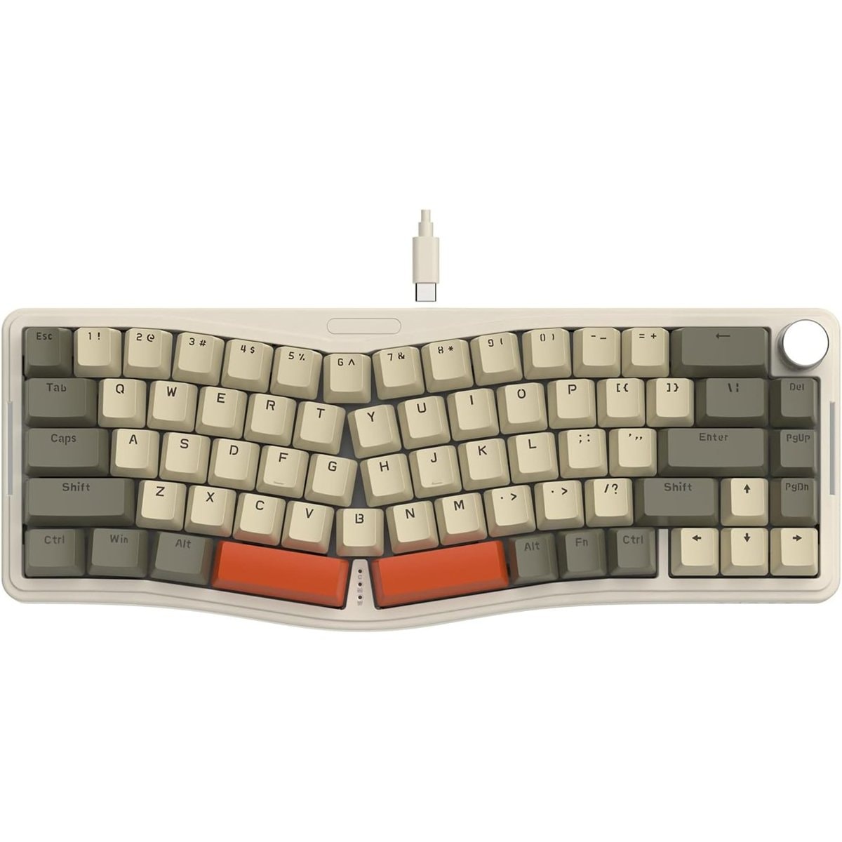 Teclado AJAZZ AKS068 Ergonómico Alice Retro
