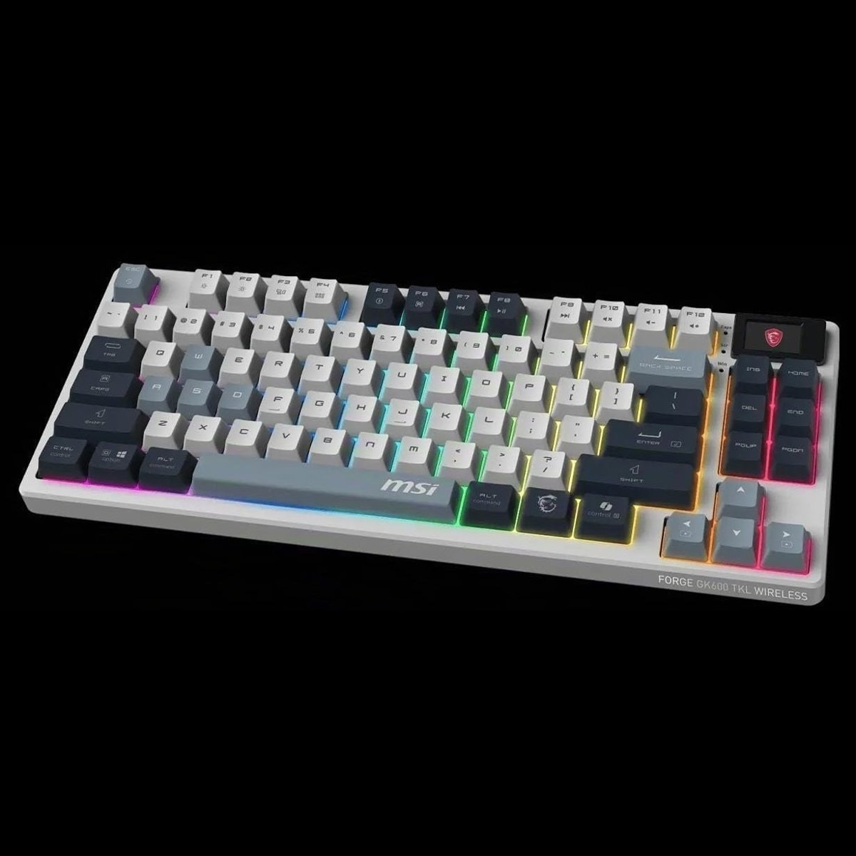 Teclado MSI FORGE GK600 TKL Wireless Sky