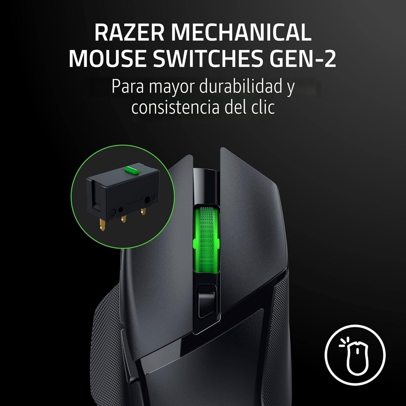 Mouse Gamer Razer Basilisk V3 X HyperSpeed Inalámbrico vista 4