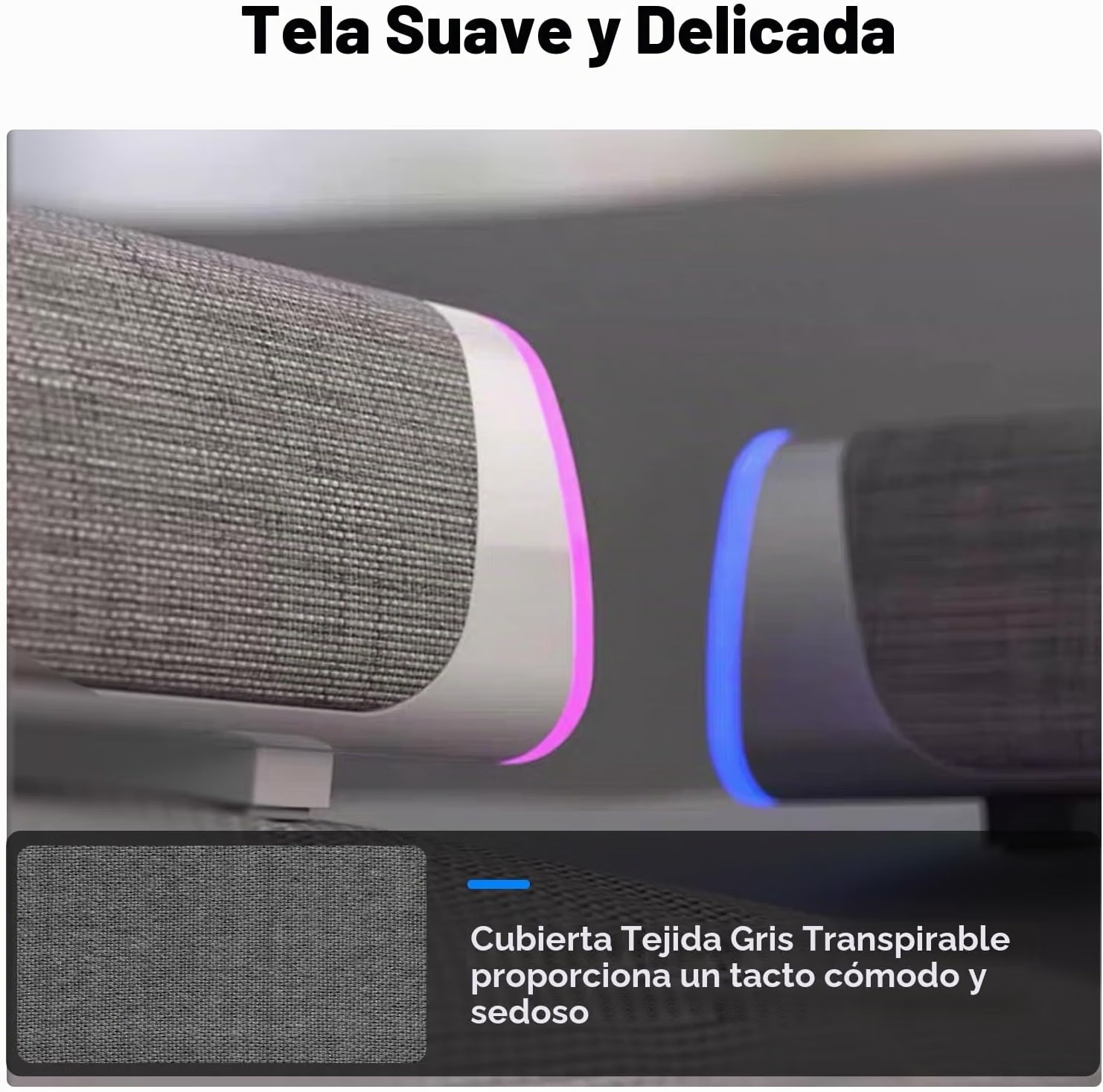 SOULION R30 Barra de Sonido para PC con RGB vista 6
