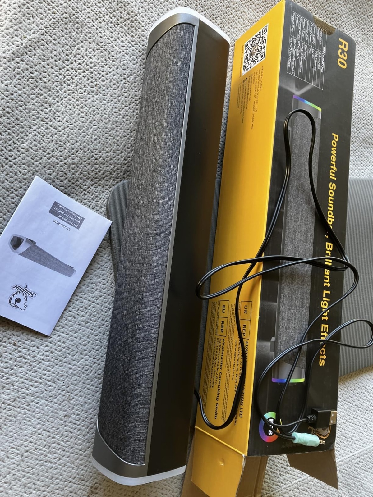 SOULION R30 Barra de Sonido para PC con RGB vista 7