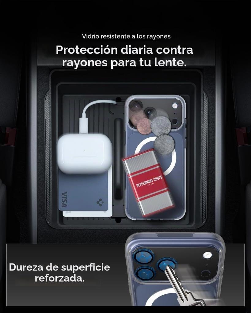 Protector de Lente Cámara Spigen Glas.tR EZ Fit Optik Pro XL — iPhone 17 Pro Max vista 4