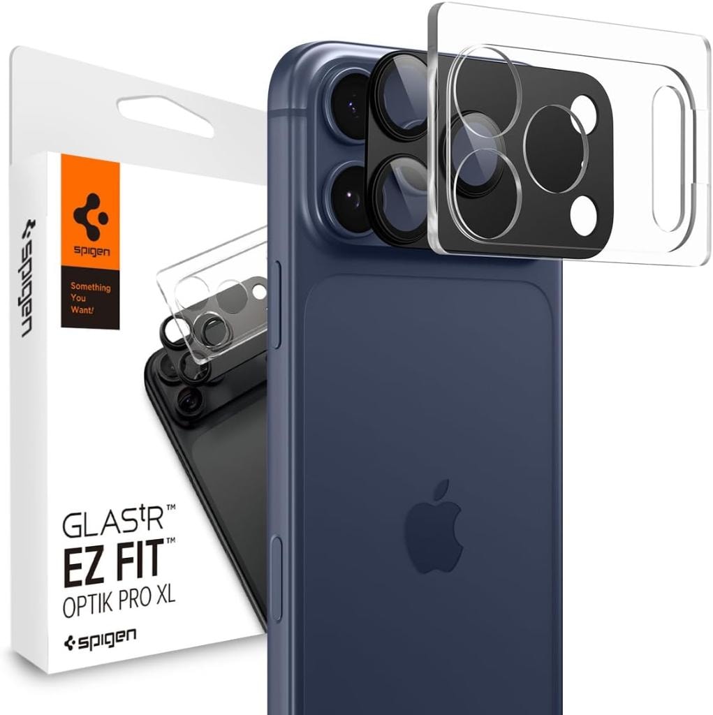 Protector de Lente Cámara Spigen Glas.tR EZ Fit Optik Pro XL — iPhone 17 Pro Max